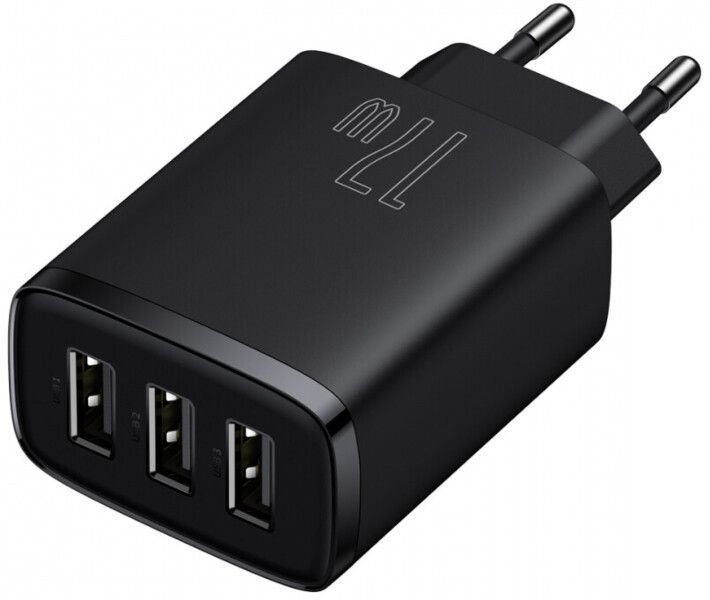 Зарядное устройство для Baseus Compact 3U 17W (CCXJ020101) черный 0168 фото