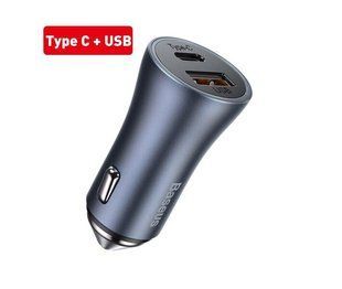 Автомобильное зарядное устройство Baseus 40W Тип C USB PD 0170 фото